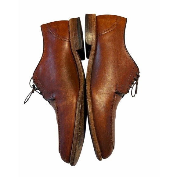 Allen Edmonds D LaSalle Leather Lace Up Oxford 9D Chili Brown Split To4398 USA